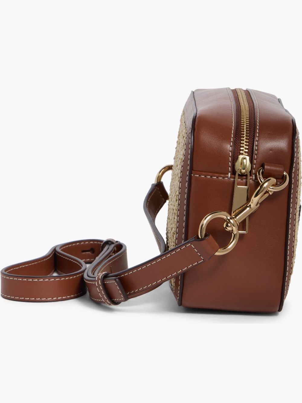 Marc Jacobs Tan and Natural Woven Leather Crossbody - Picture 4 of 6